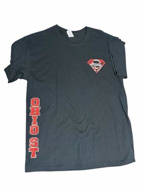 Gildan Ohio State Buckeyes Graphic Tee Black Short Sleeve Shirt L NCAA